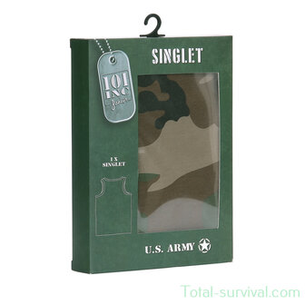 101 Inc kinder singlet, woodland camo