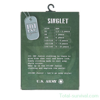 101 Inc kinder singlet, woodland camo