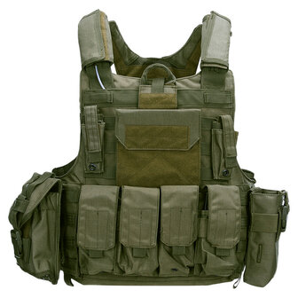 101 Inc Raptor plate carrier vest Molle, legergroen