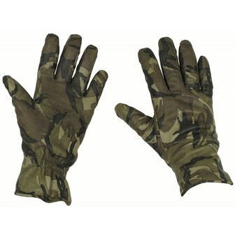 Kampfhandschuhe der britischen Armee MKII mit Futter f&uuml;r kaltes Wetter, Leder, MTP Multicam