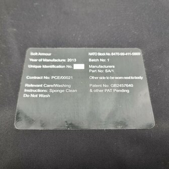 Coneen Defence INC 29650 Schutzpanzerung f&uuml;r Kleinwaffen, Kevlar, 30 x 25 cm