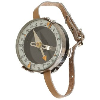 Tsjechische leger armband kompas met polsband van leer