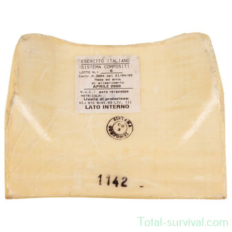 Plaque de protection italienne en composite, bas du corps, Niveau 3 NIJ STD 0101.03, 19 x 15 CM