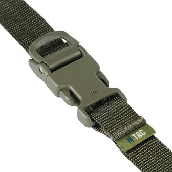 M-Tac packing / compression strap 25mm x 100cm with click closure GENII, OD green