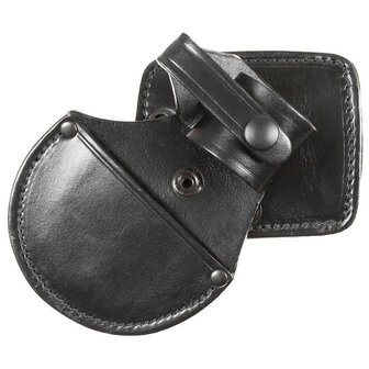 PWL Z-1417 handboeienhouder verstelbaar met riembevestiging, zwart