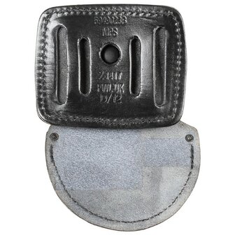 PWL Z-1417 handboeienhouder verstelbaar met riembevestiging, zwart