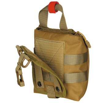 MFH Tactical Pouch, First Aid, small, &quot;MOLLE&quot;, coyote tan