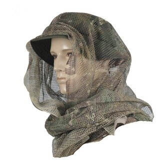 M-Tac multifunctionele netsjaal  / sniper sjaal, 180 x 80 cm, BTP Multicam