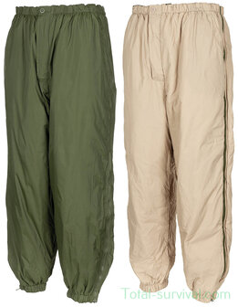 Britse thermo-overbroeken, 2-zijdig, legergroen/khaki