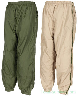 Britse thermo-overbroeken, 2-zijdig, legergroen/khaki