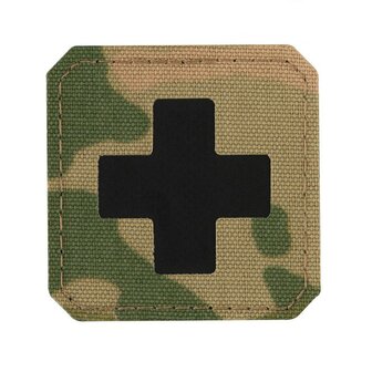 M-Tac Patch Medic Cross Laser Cut, 45 x 45 mm, Multicam / Zwart