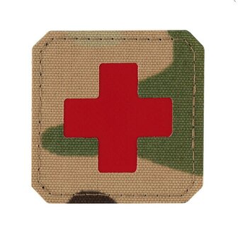 M-Tac Patch Medic Cross Laser Cut, 45 x 45 mm, Multicam / Rood