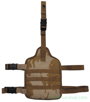 Britse MOLLE magazijntashouder, beenbevestiging, desert DPM