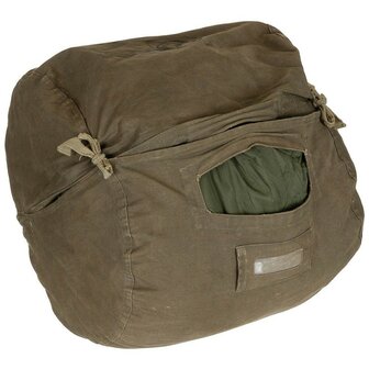Hongaarse mummy slaapzak 2-delig met Bivvy hoes, legergroen