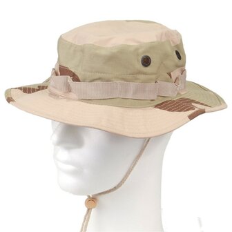 AB US GI Bush Hat, kinriem, GI Boonie, Rip Stop, DCU desert camo