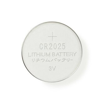 Nedis Lithium Knopfzellenbatterie CR2025 3 V DC, 5er-Pack