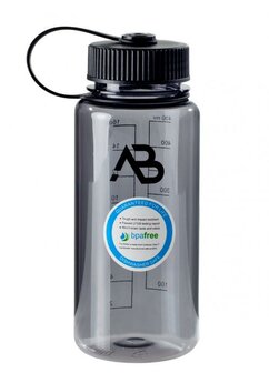 AB veldfles transparant 500ml, grote opening, BPA vrij