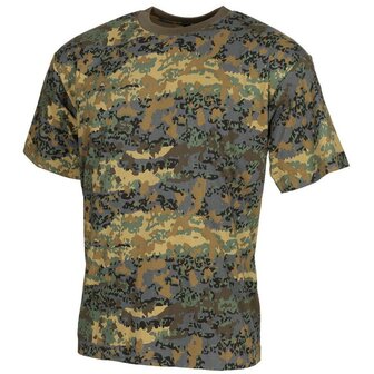 MFH US T-Shirt, short sleeve 170 g/m&sup2;, Oostenrijkse 03 camo