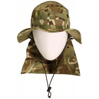 Buschhut der britischen Armee, Combat Hat, Tropen mit Nackenschutz, MTP Multicam