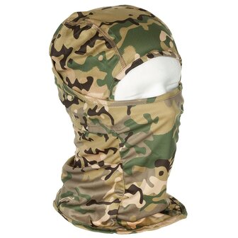 MFH Balaclava / Sturmhaube 1-loch, &quot;Mission&quot;, polyester, MTP Operation-camo