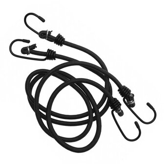 Fosco Elastic Cord (Bungees) 76cm, 2 pieces, black