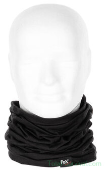 Fox outdoor Neck Gaiter, &quot;Merino Lite&quot;, Black