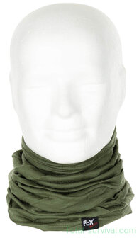 Fox outdoor Neck Gaiter, &quot;Merino Lite&quot;, OD green