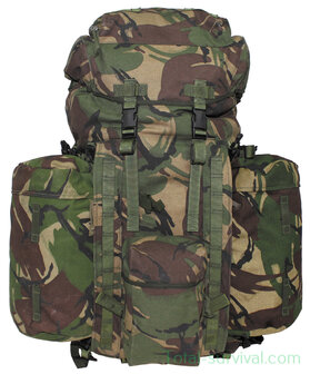 Sac &agrave; dos britannique 100L &quot;PLCE LONG&quot; avec poches lat&eacute;rales, Woodland DPM