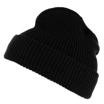 Fostex Rollm&uuml;tze, Polyacryl, schwarz, grob gestrickt