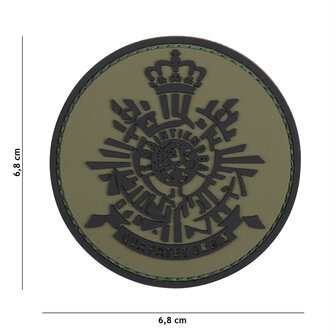 101 INC 3D PVC patch &quot; Korps Mariniers &quot; green/black