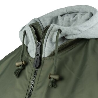 Fostex MA-1 hooded bomber jack, legergroen