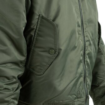 Fostex MA-1 hooded bomber jack, legergroen
