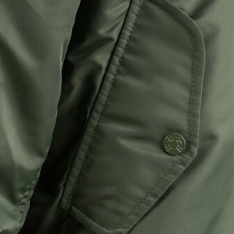 Fostex MA-1 hooded bomber jack, legergroen