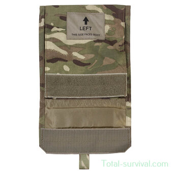 Porte-plaque lat&eacute;rale / pochette lat&eacute;rale de l&#039;arm&eacute;e britannique, Virtus gauche, MTP multicam