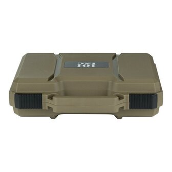 101 Inc Pistol Case, ABS, lockable, olive green