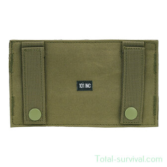 101 Inc MOLLE patch adapter hook + loop big, legergroen