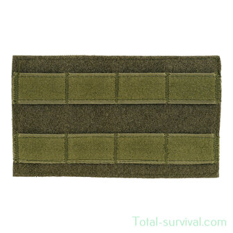 101 Inc MOLLE patch adapter hook + loop big, legergroen