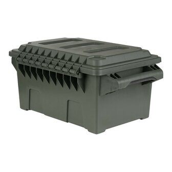 Fosco kunststof Munitie/utility box compact, legergroen