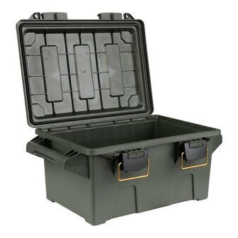 Fosco kunststof Munitie/utility box compact, legergroen