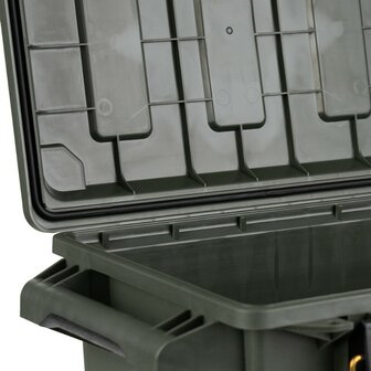 Fosco kunststof Munitie/utility box compact, legergroen
