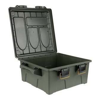 Fosco kunststof Munitie/utility box large, legergroen