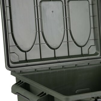 Fosco kunststof Munitie/utility box large, legergroen