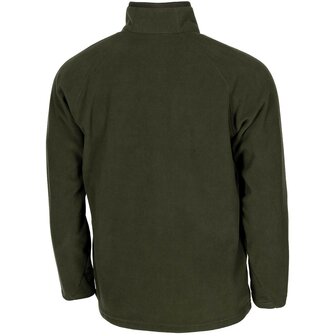 MFH schipperstrui met col en rits, microfleece 200g/m2, legergroen