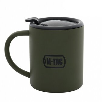 M-Tac thermo mok met deksel 280 ml, legergroen