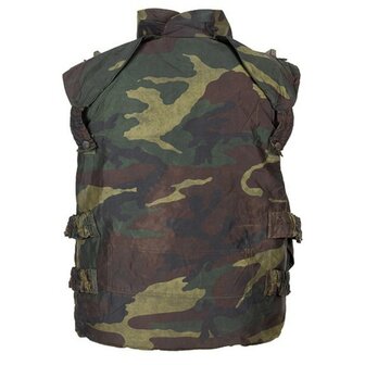 Italiaanse AP94 body armour vest, met kevlar soft en armour fillers, woodland camo