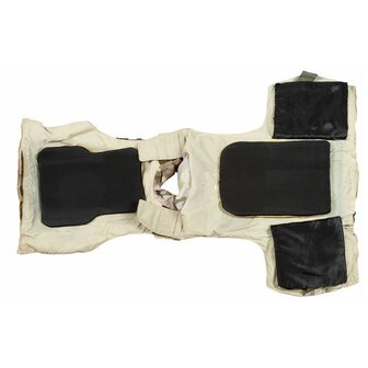 Italiaanse AP95 body armour vest, met kevlar soft en hard armour fillers, full kit, Desert DPM