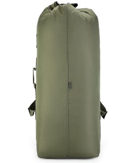 Sac polochon / kit sac &agrave; dos Kombat tactical 115L, vert olive