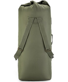 Sac polochon / kit sac &agrave; dos Kombat tactical 115L, vert olive