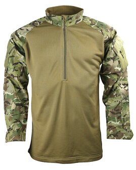 Kombat tactical Kampfhemd langarm, &bdquo;UBAC&ldquo;, Kaltwetter-Fleece, BTP Multicam