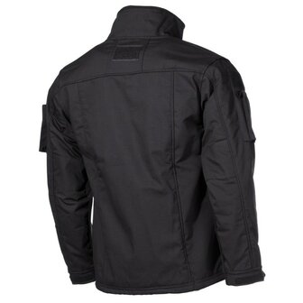 MFH Fleecejas &quot;Combat&quot;, Rip stop, zwart